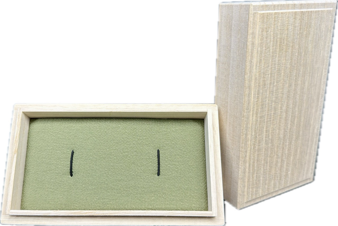 Storage Box Kiri-bako (桐箱), Menuki, Paulownia w/ Padded Insert (Color Options)