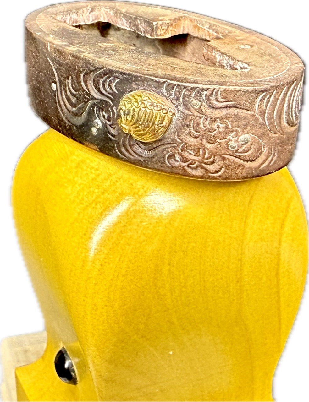 AKa7071　珍品　日本刀　古い目貫　兜　つくし　蟹？　３セット刀装具　当時物 Tōsōgu (刀装具) – Ashigaru Armory LLC