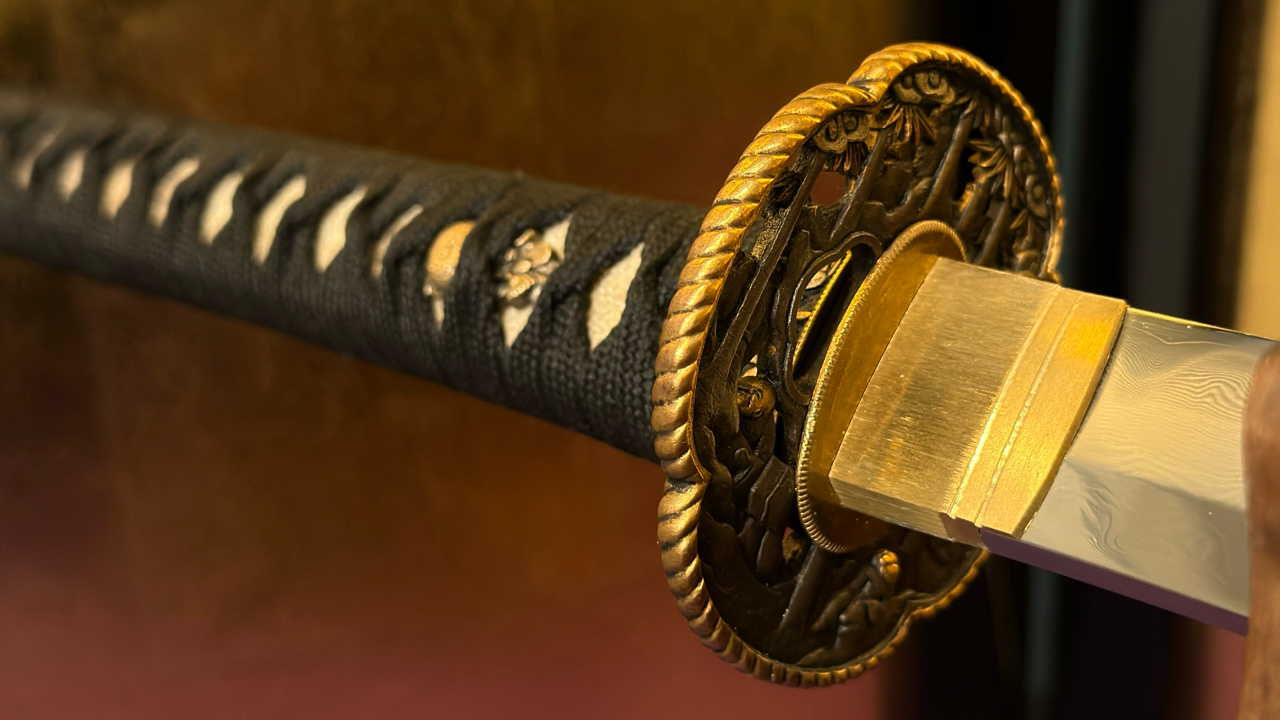 Non-Nihonto, Katana, Shinken, Katana-US T10/Damascus San-Mai*