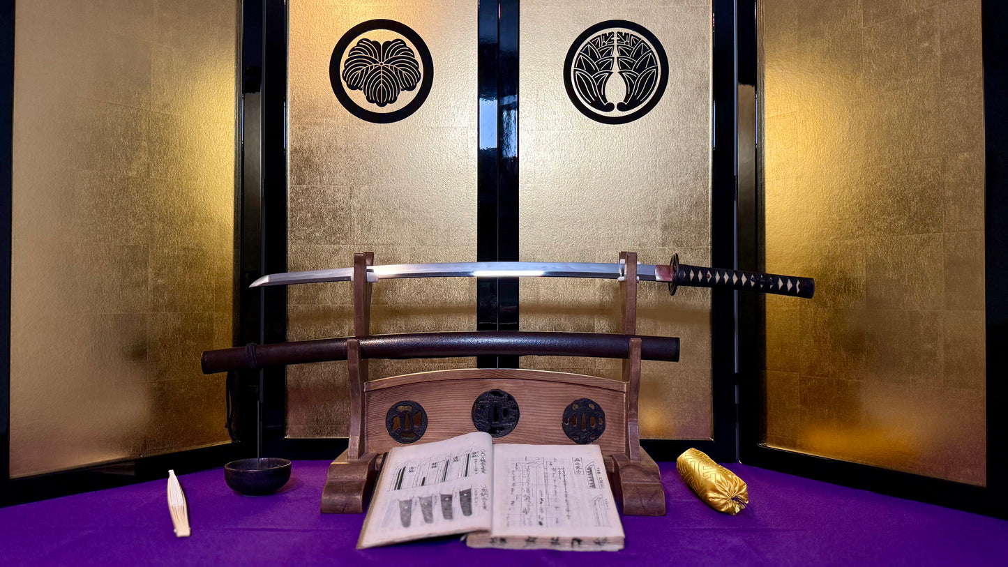 Nihonto, Katana, AA17-1800 Echigo no Kami Kanesada (Gimei) Katate-uchi, Light Tameshigiri