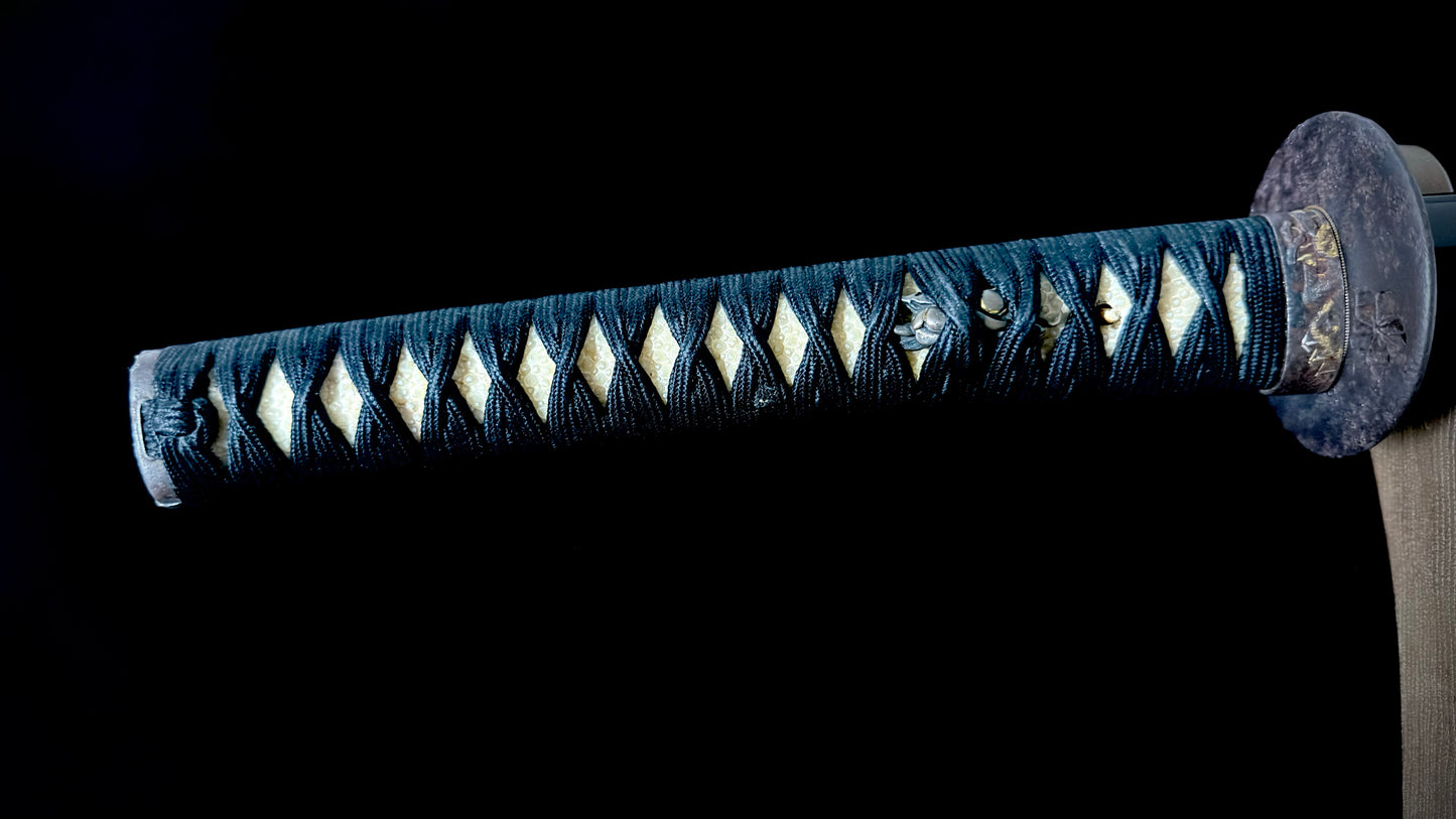 Shinshinto Mumei 70cm Iai Katana with Fukure