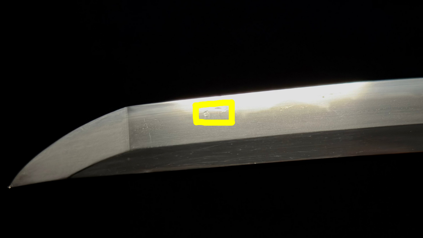 Shinshinto Mumei 70cm Iai Katana with Fukure