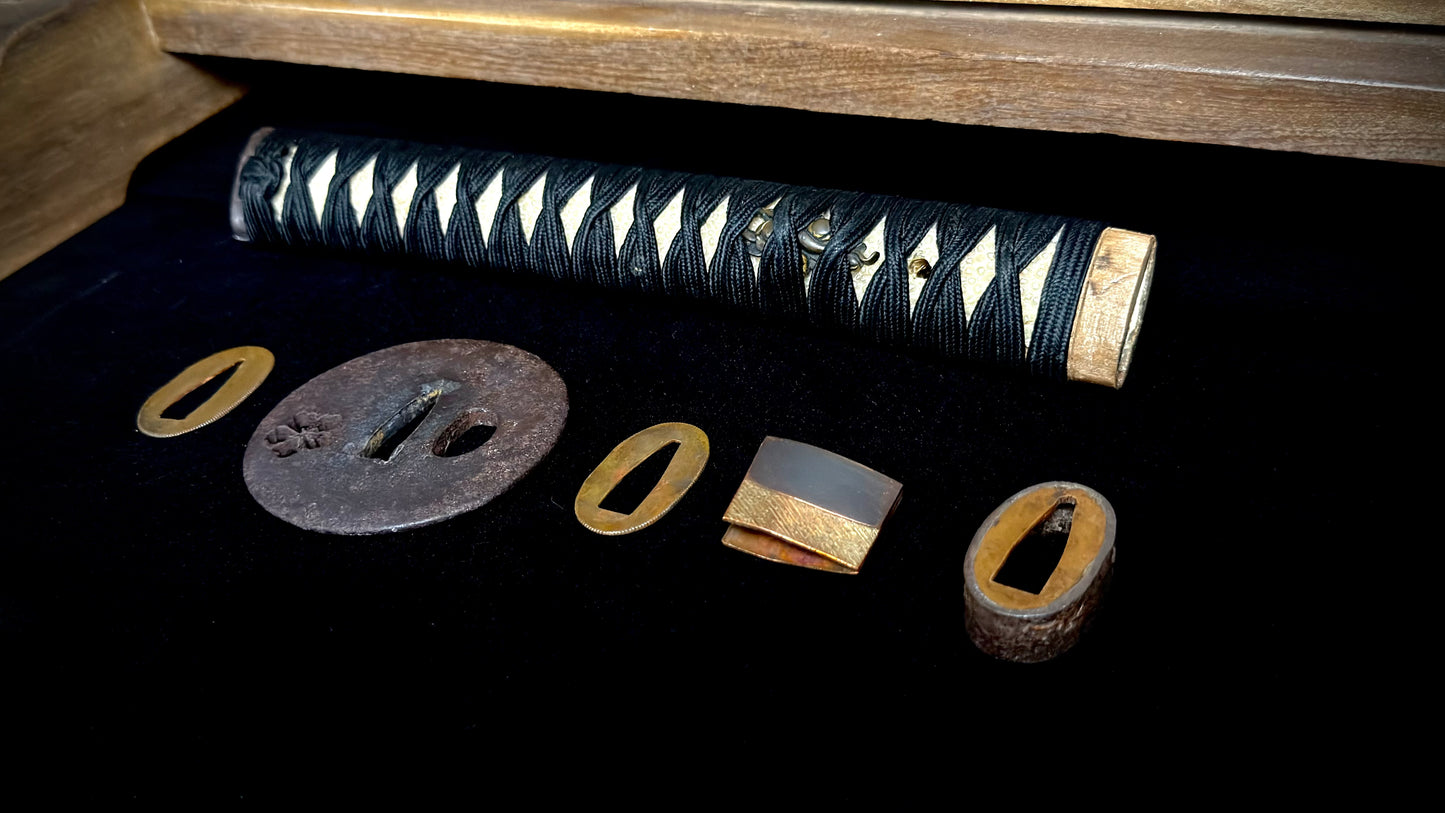 Shinshinto Mumei 70cm Iai Katana with Fukure