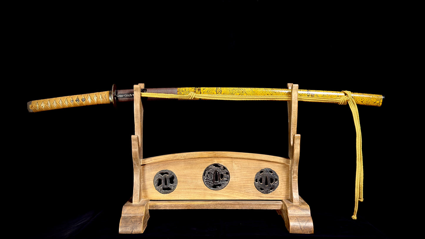 Nihonto, Katana, AA19-2500 Shinto Mumei Shibuichi Koshirae, Light Tameshigiri/Study