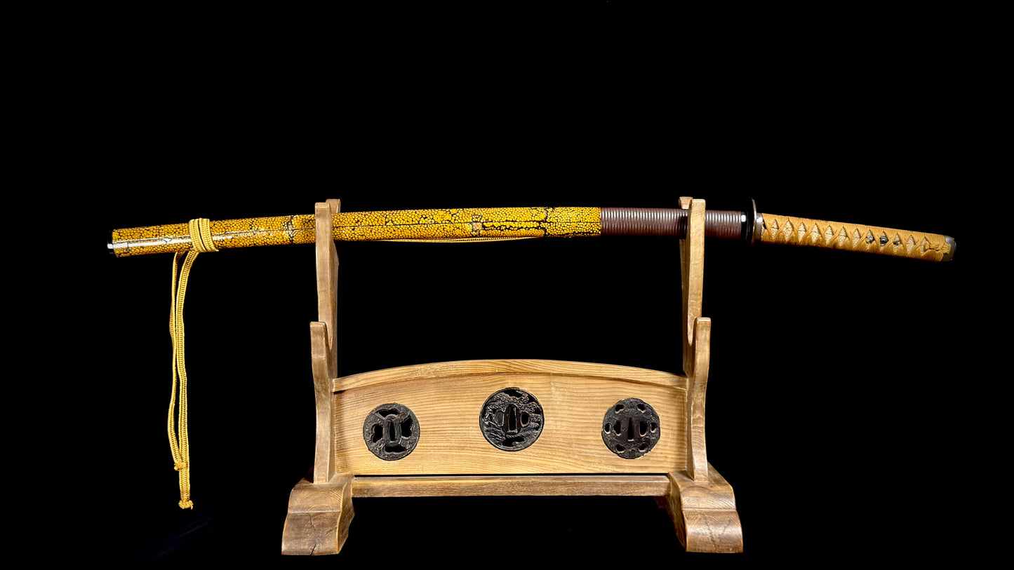 Nihonto, Katana, AA19-2500 Shinto Mumei Shibuichi Koshirae, Light Tameshigiri/Study