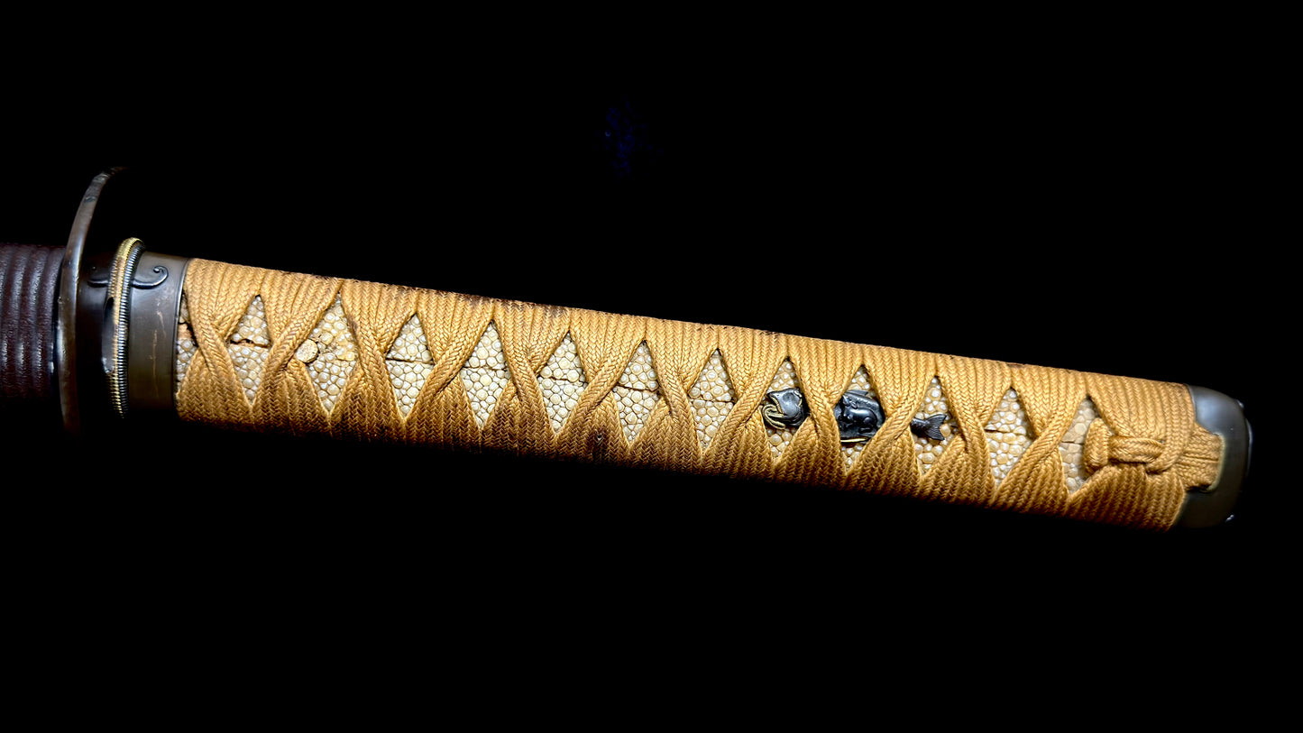 Nihonto, Katana, AA19-2500 Shinto Mumei Shibuichi Koshirae, Light Tameshigiri/Study