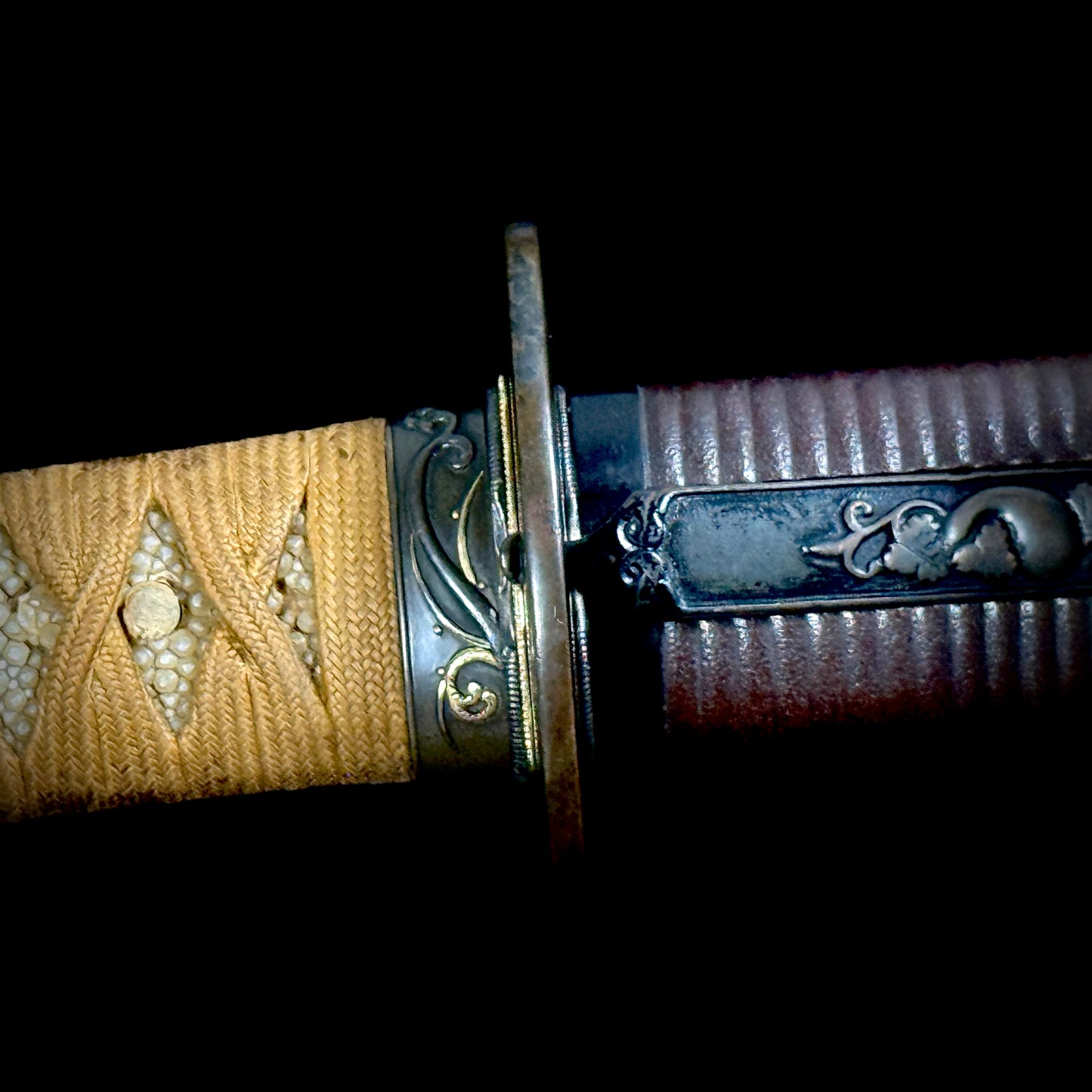 Nihonto, Katana, AA19-2500 Shinto Mumei Shibuichi Koshirae, Light Tameshigiri/Study