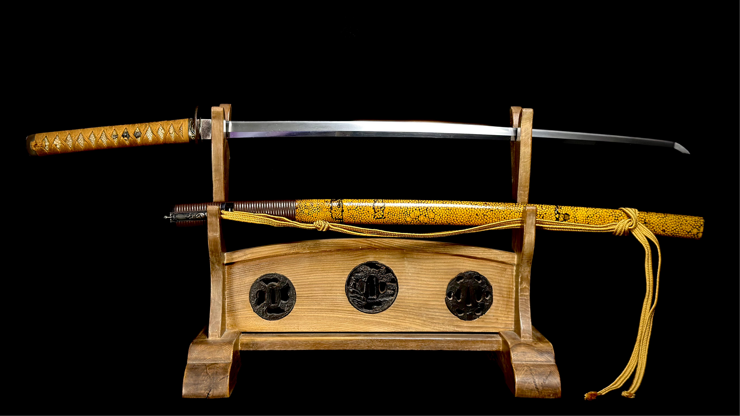 Nihonto, Katana, AA19-2500 Shinto Mumei Shibuichi Koshirae, Light Tameshigiri/Study