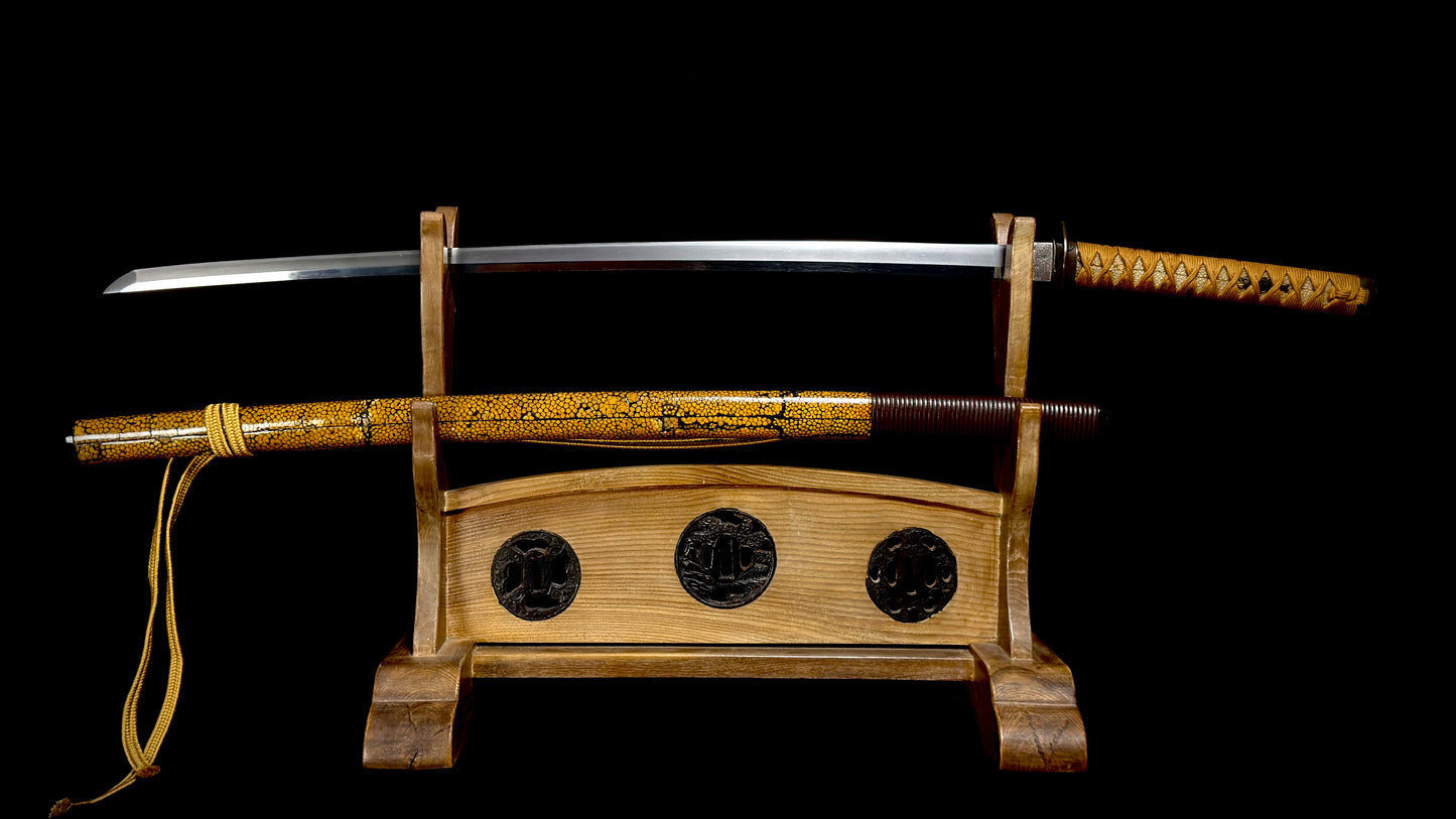 Nihonto, Katana, AA19-2500 Shinto Mumei Shibuichi Koshirae, Light Tameshigiri/Study
